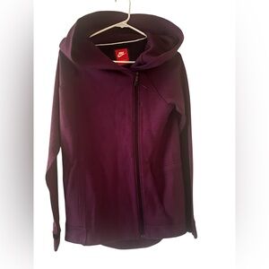Nike‎ Women's Deep Purple Tech Fleece Cape- hoodie, jacket Size XS Pre-Owned
E
